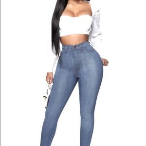 NWT fashion Nova High Waist Jean size 13